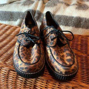 Sketchers Leopard Print Platform Creepers